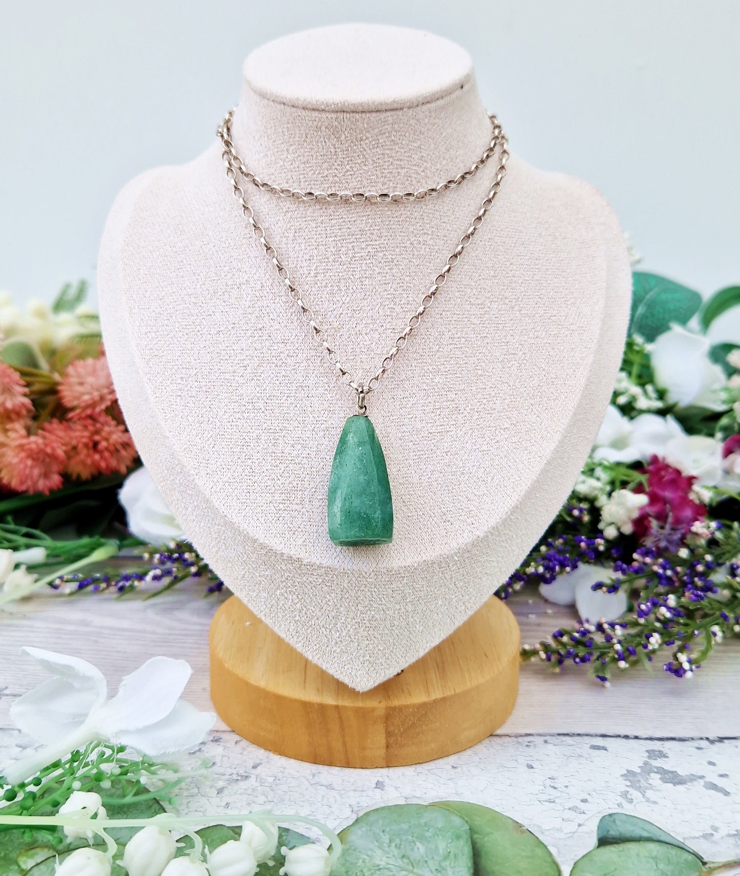 Antique Victorian Sterling Silver Green Aventurine Statement Seal Intaglio Fob Pendant